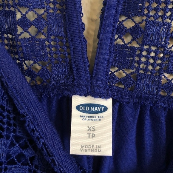 Old Navy Cobalt Blue Lace Romper - Picture 4 of 7